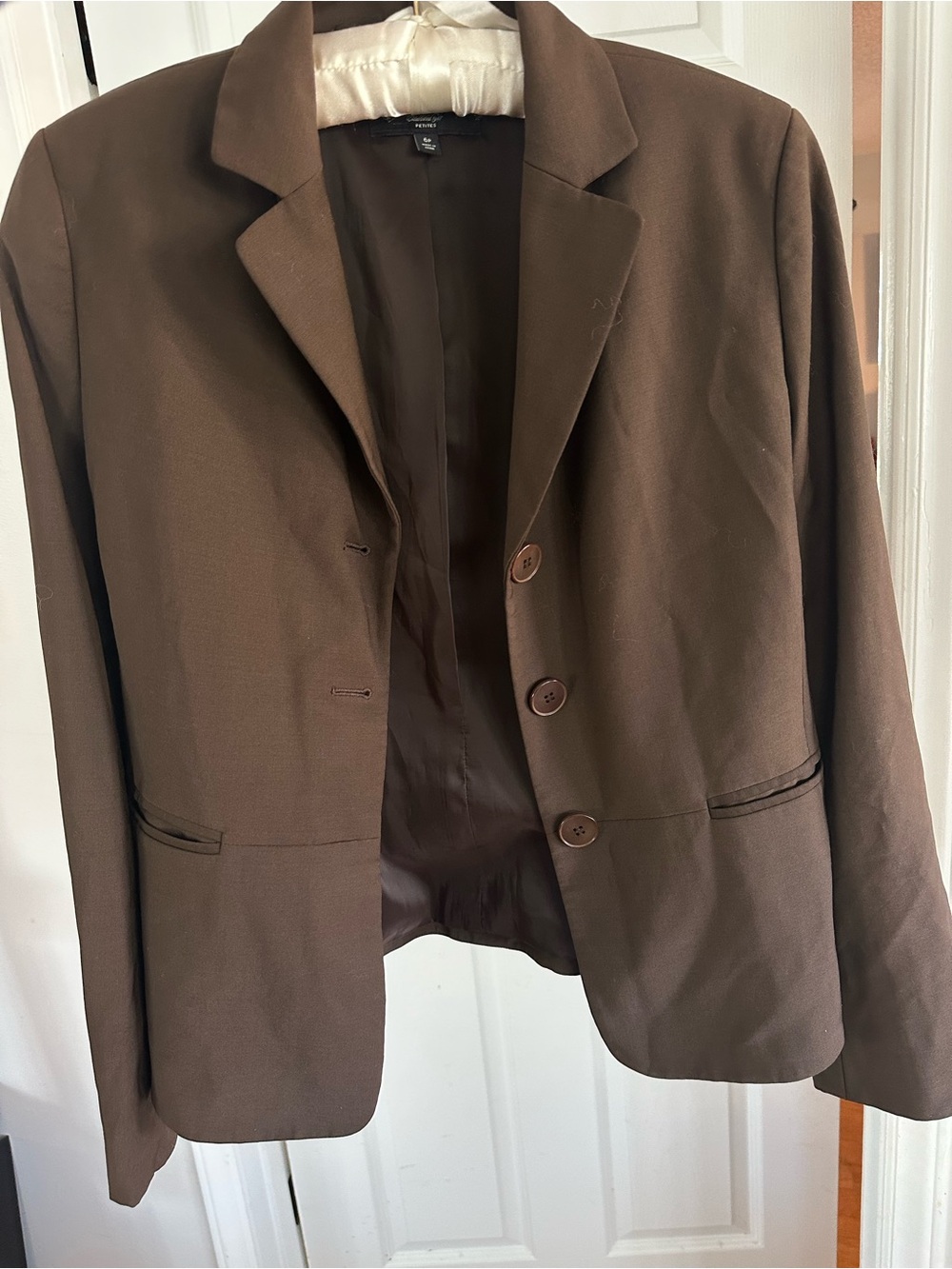 Talbots 3 Button Notch Collar Wool Blazer Jacket